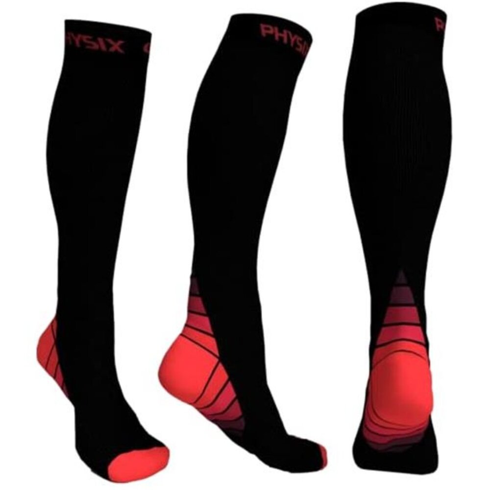 Compression Socks 20-30 mmHg Men Women Running Travel Nurses Shin Splints